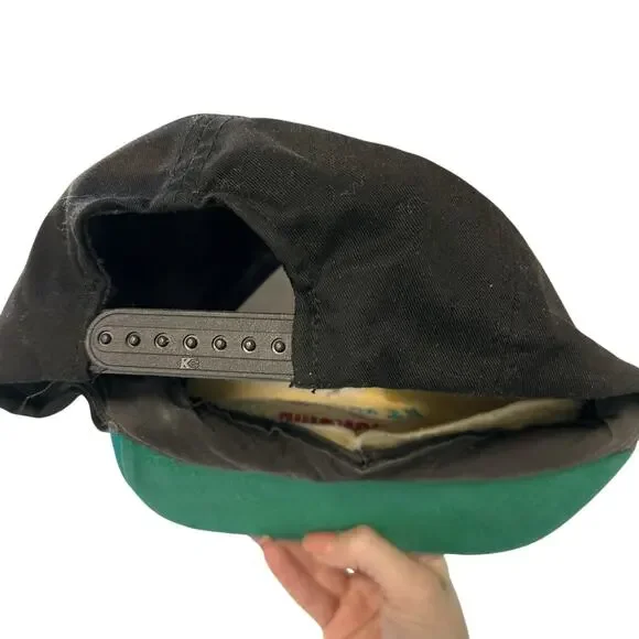 Vintage 1995 US National Water Ski Championship Baseball Cap Teal Snap Back Hat